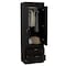 Tuhome Lisboa Armoire, Rod, Double Door, Two Drawers, Metal Handles, Black CLW4756 - alternate 2